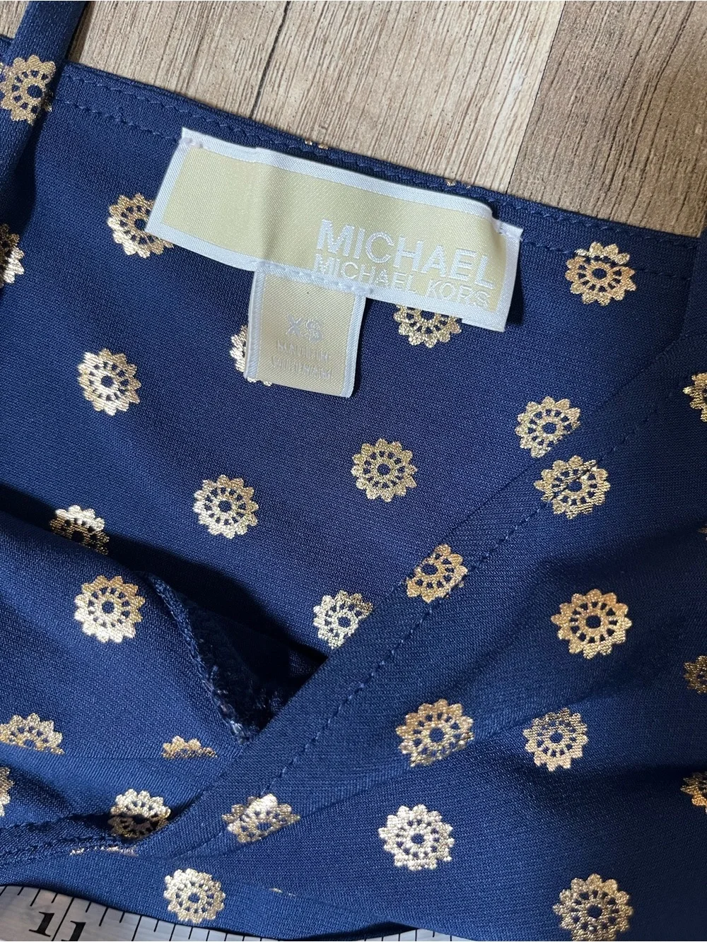 MICHAEL Michael Kors Medallion Foil Print Maxi Dress Size XS